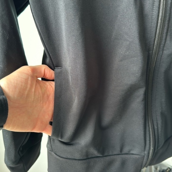 ADIDAS Classic Track Suit Jacket | Black & White | Women’s Fitted Large - Picture 3 of 7